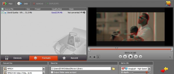 2d to 3d video converter free